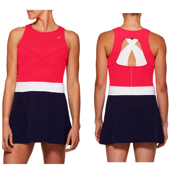 Asics Dresses Asics Womens Tennis Dress Color Diva Pinkpeacoat Size